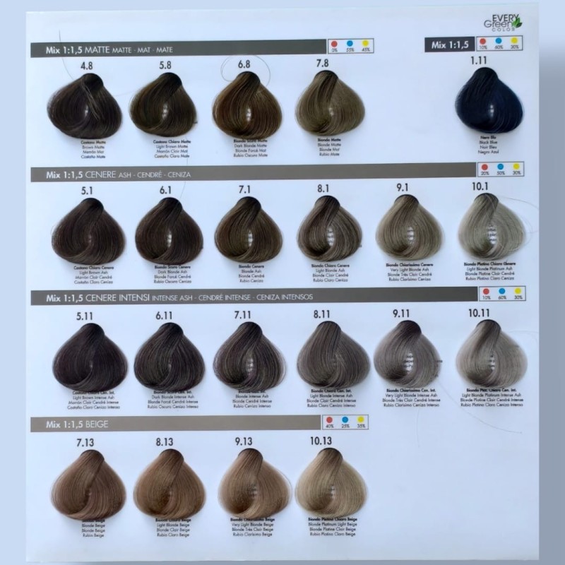 Crema colorante Professionale per capelli 100ml - Every Green